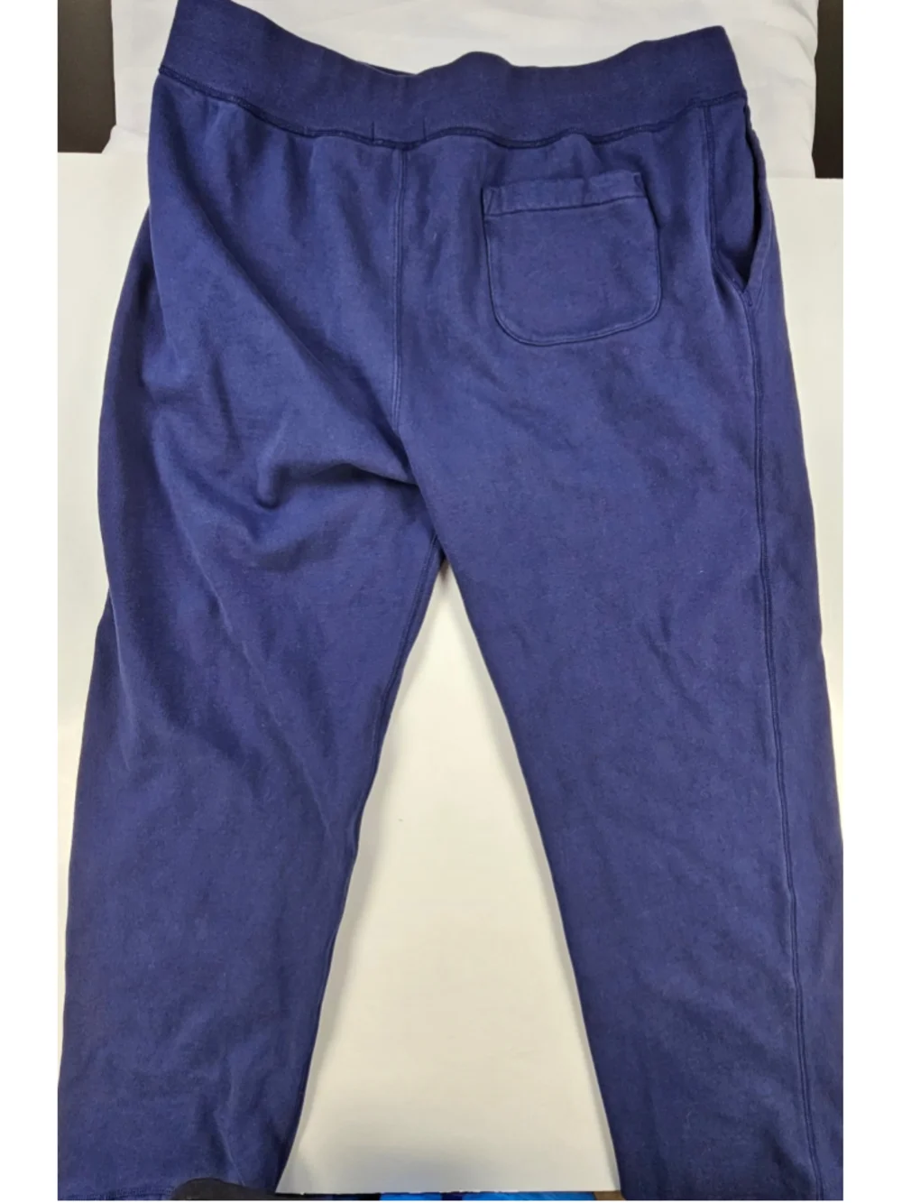 Polo Ralph Lauren Sweatpants Mens XXL Navy Blue Fleece Pony Drawstring Hem